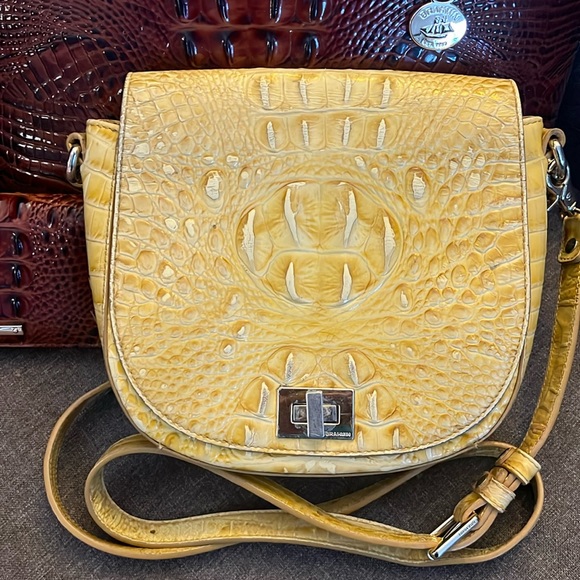 Coming up! Brahmin Mini Sonny Crossbody in SAFFRON 💛 - Picture 1 of 6